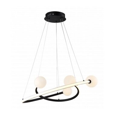 LED pakabinamas šviestuvas, 36W, juodas smėlis, šilta balta šviesa