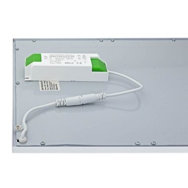 LED panelė, 120x30, 36W, UGR<19, šalta balta šviesa