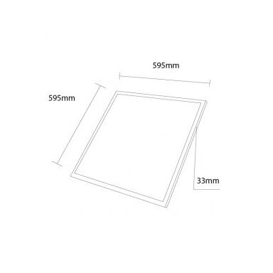 LED panelė, 60x60, 30W, URG<19, su maitinimu, CCT šviesa