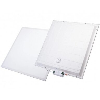 LED panelė, 60x60, 36W, su maitinimu, šalta balta šviesa