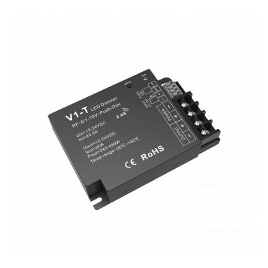 LED pastovios įtampos maitinimo valdiklis, 12-24V, 20A, 1 kanalas, nuotolinis valdymas LED pastovios įtampos maitinimo valdiklis, 12-24V, 20A, 1 kanalas, nuotolinis valdymas