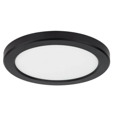 LED paviršinė mini panelė, apvali, juoda, 10/15/18W, CCT šviesa