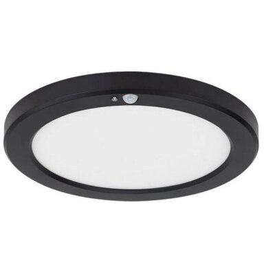 LED paviršinė mini panelė, apvali, juoda, PIR jutiklis, 10/15/18W, CCT šviesa LED paviršinė mini panelė, apvali, juoda, PIR jutiklis, 10/15/18W, CCT šviesa