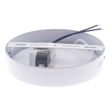 LED paviršinė panelė, apvali, 12W, šilta balta šviesa