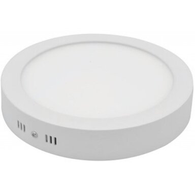 LED paviršinė panelė, apvali, 5 metai garantija, garantija, 12W, šalta balta šviesa