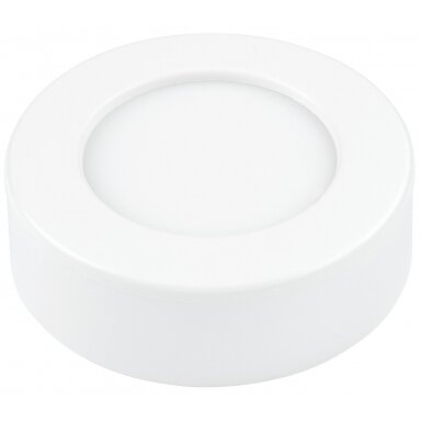 LED paviršinė panelė, apvali, 6W, CCT šviesa