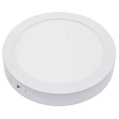 LED paviršinė panelė, apvali, AC85-260V, 12W, šilta balta šviesa