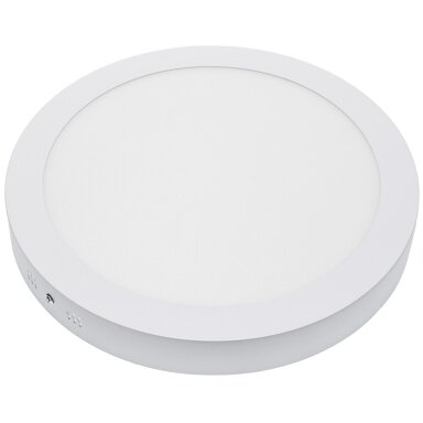 LED paviršinė panelė, apvali, AC85-260V, 24W, neutrali balta šviesa