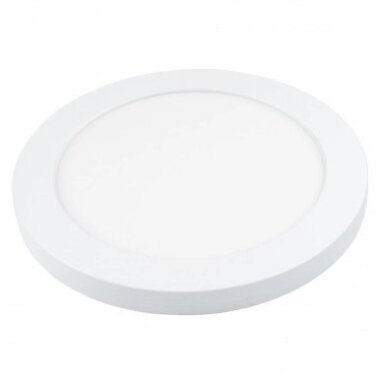 LED paviršinė panelė, apvali, plona, 18W, CCT šviesa