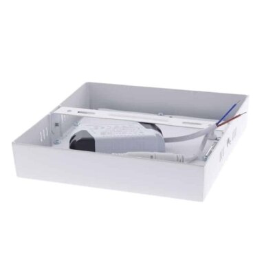LED paviršinė panelė, kvadratinė, 18W, šilta balta šviesa