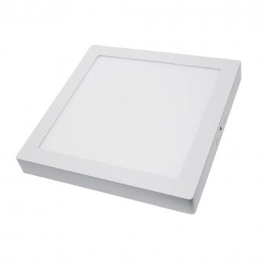 LED paviršinė panelė, kvadratinė, 24W, šalta balta šviesa