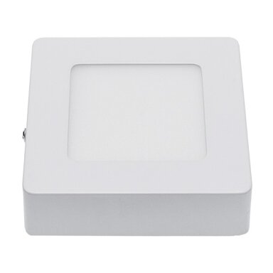 LED paviršinė panelė, kvadratinė, 5 metai garantija, garantija, 6W, šalta balta šviesa