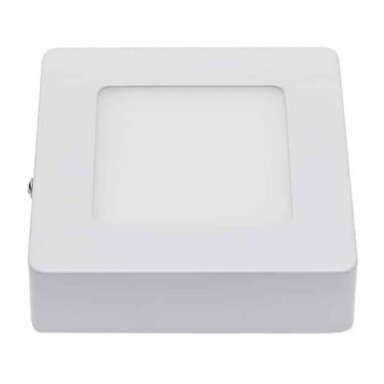 LED paviršinė panelė, kvadratinė, 6W, neutrali balta šviesa