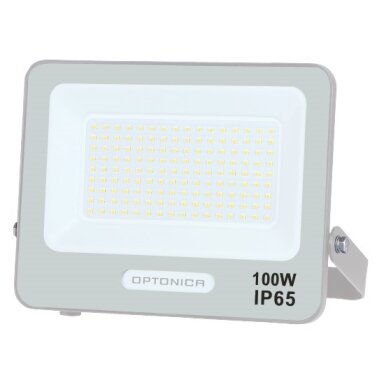 LED prožektorius, baltas, 90Lm/W, 100W, neutrali balta šviesa