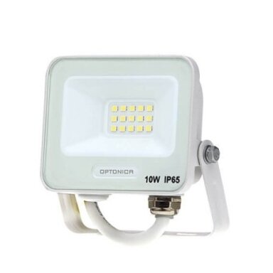 LED prožektorius, baltas, 90Lm/W, 10W, šalta balta šviesa