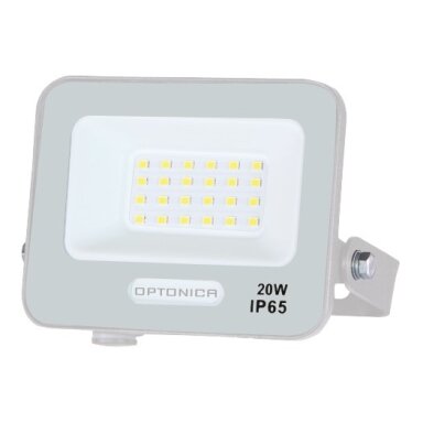 LED prožektorius, baltas, 90Lm/W, 20W, šilta balta šviesa