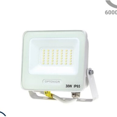 LED prožektorius, baltas, 90Lm/W, 30W, šilta balta šviesa