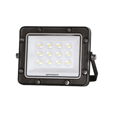 LED prožektorius, juodas, 100Lm/W, 10W, neutrali balta šviesa