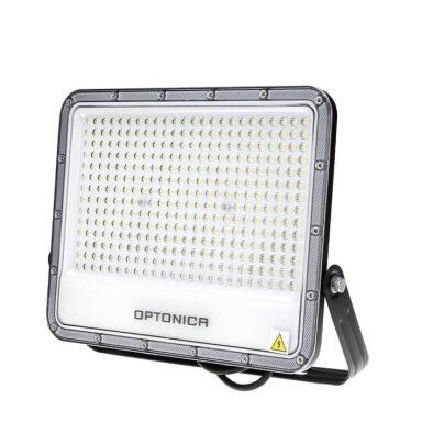 LED prožektorius, juodas, 140Lm/W, 200W, šalta balta šviesa
