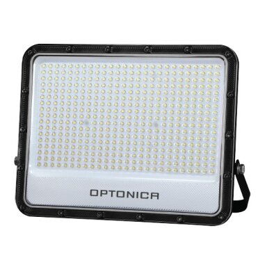 LED prožektorius, juodas, 140Lm/W, 300W, šalta balta šviesa