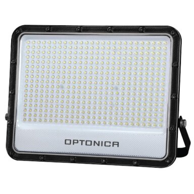 LED prožektorius, juodas, 140Lm/W, 400W, šalta balta šviesa