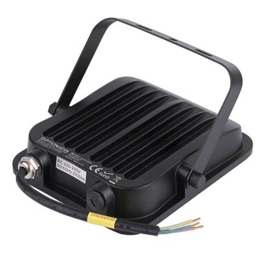 LED prožektorius, juodas, 30W, Žalia