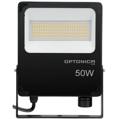 LED prožektorius, juodas, 50W, CCT 3000K-6000K