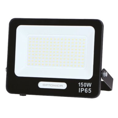 LED Floodlight, Black, 90Lm/W, 150W, White Light