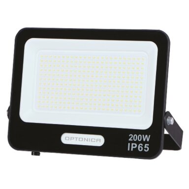 LED Floodlight, Black, 90Lm/W, 200W, Neutral Light