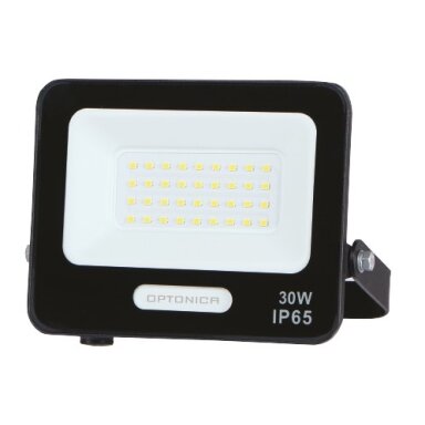 LED prožektorius, juodas, 90Lm/W, 30W, šilta balta šviesa
