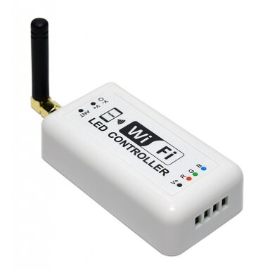 LED RGB Strip Wi-Fi Controller, 7.5-24V, 3 Channels
