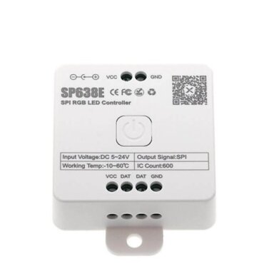 LED RGB SPI valdiklis, 5-24V, nuotolinis valdymas, Bluetooth