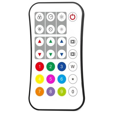 LED RGB/RGBW spalvos reguliavimo pultelis, baltas