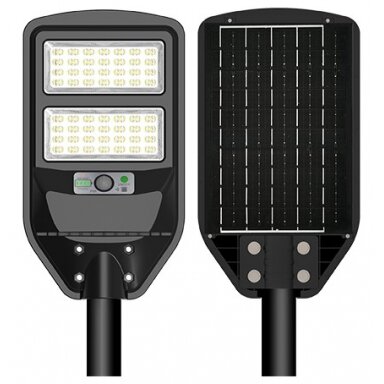 LED saulės gatvės šviestuvas, nuotolinis valdymas, 8W, šalta balta šviesa LED saulės gatvės šviestuvas, nuotolinis valdymas, 8W, šalta balta šviesa