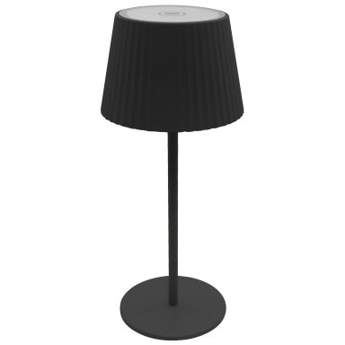 LED saulės stalinė lempa, 2.5W, įkraunama, chrominė