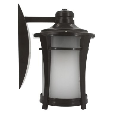 LED sieninė pakabinama lempa, 5W, tamsi bronzinė, liepsnos imitacija