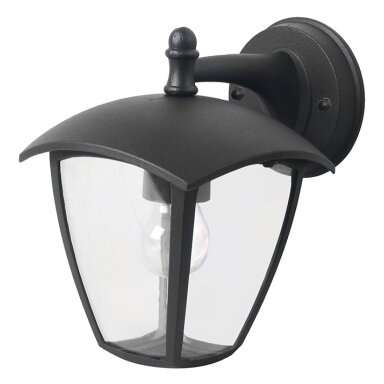 LED sieninis Down šviestuvas, matinis juodas