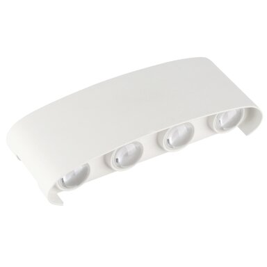 LED sieninis šviestuvas, baltas, 8W, šilta balta šviesa