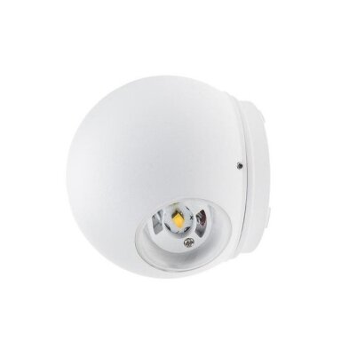 LED sieninis šviestuvas, baltas, apvalus, 6W, šilta balta šviesa
