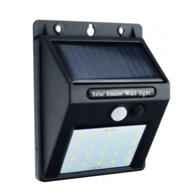 LED sieninis šviestuvas, juodas, 0.75W, šalta balta šviesa