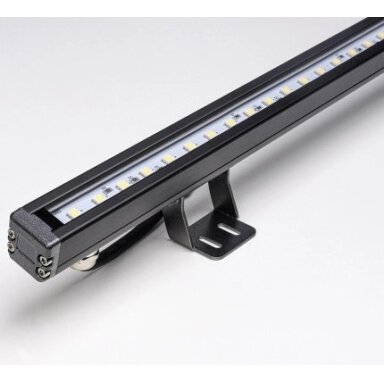 LED sieninis šviestuvas, juodas, 18W, RGBW