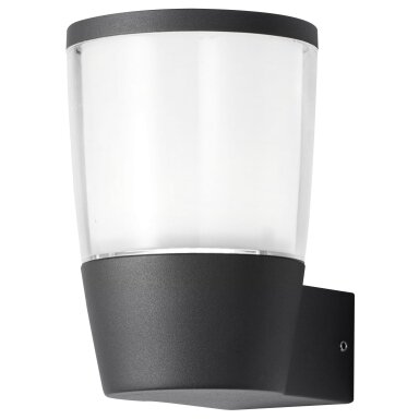 LED sieninis šviestuvas, juodas, 7W, šilta balta šviesa