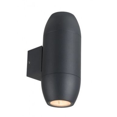 LED sieninis šviestuvas, juodas, kokonas, 2 lizdai, Max 70W
