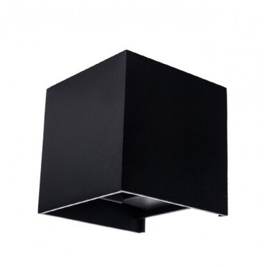 LED sieninis šviestuvas, juodas, kvadratinis, reguliuojamas spindulys, 6W, neutrali balta šviesa LED sieninis šviestuvas, juodas, kvadratinis, reguliuojamas spindulys, 6W, neutrali balta šviesa