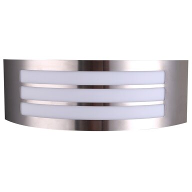 LED sieninis šviestuvas, nerūdyjantis plienas, grotelės, 1 lizdas, Max 16W
