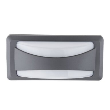 LED sieninis šviestuvas, pilkas, 12W, šilta balta šviesa