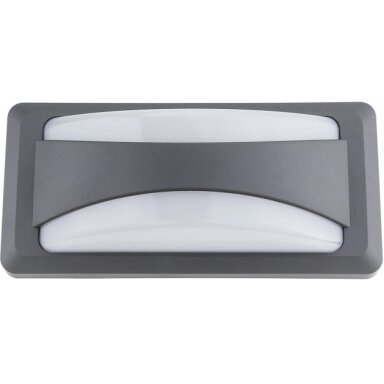 LED sieninis šviestuvas, pilkas, 12W, šilta balta šviesa