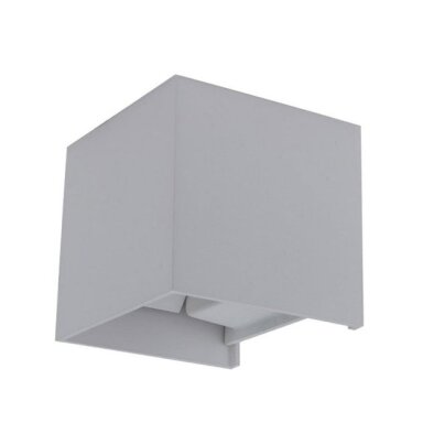LED sieninis šviestuvas, pilkas, kvadratinis, reguliuojamas spindulys, 6W, neutrali balta šviesa LED sieninis šviestuvas, pilkas, kvadratinis, reguliuojamas spindulys, 6W, neutrali balta šviesa