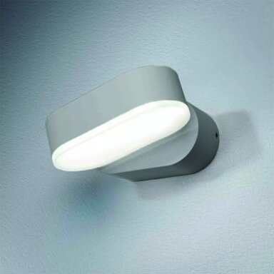 LED sieninis šviestuvas, pilkas, pasukamas, 6W, neutrali balta šviesa