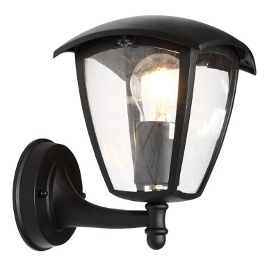 LED sieninis Up šviestuvas, matinis juodas